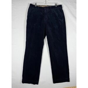 Polo Ralph Lauren Corduroy Pants Mens 36x34 Navy Blue Preston Preppy Vintage